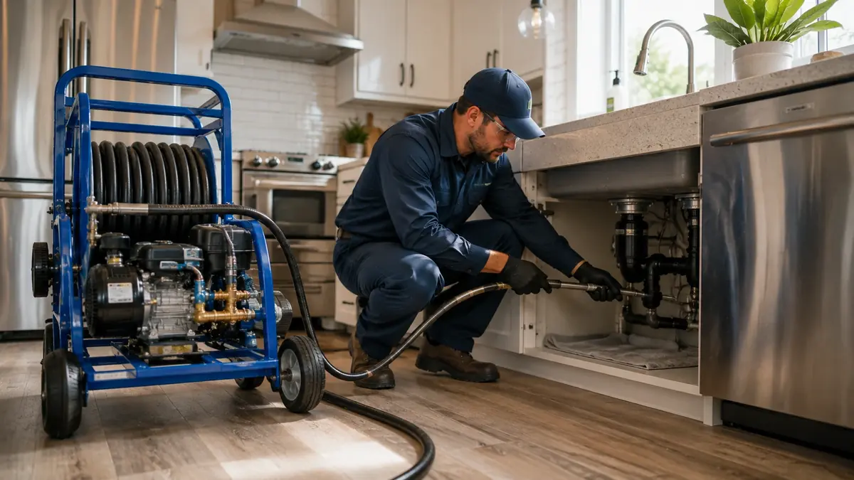 Kitchen Drain Hydro Jetting in Palmdale